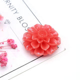 5pcs Natural Coral Flower Beads Peony Beads DIY Jewelry Making Accessories 32mm