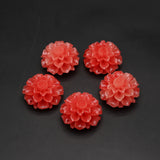 5pcs Natural Coral Flower Beads Peony Beads DIY Jewelry Making Accessories 32mm