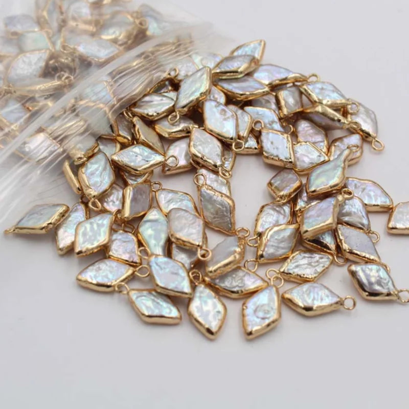 5pcs Freshwater Pearl Pendant for DIY Jewelry Making