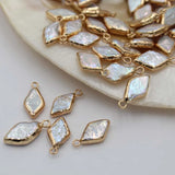 5pcs Freshwater Pearl Pendant for DIY Jewelry Making