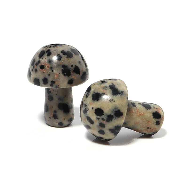 5pcs Natural Stone Beads Mushroom Charm For Jewelry Making