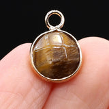 5pcs Natural Stone Labradorite Amethyst Pendant DIY Jewelry Necklace