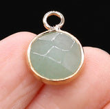 5pcs Natural Stone Labradorite Amethyst Pendant DIY Jewelry Necklace