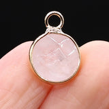 5pcs Natural Stone Labradorite Amethyst Pendant DIY Jewelry Necklace