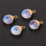 5pcs Natural Stone Necklaces Pendant Jades Amethysts Quartzs