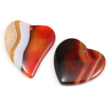 5pcs Red Striped Agates Charms Pendants for Jewelry Making