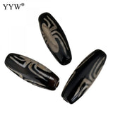 5pcs Tibetan Agate Dzi Beads Spider for Necklace Making