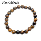 5pcs Natural Tiger Eye Green Aventurine Amethyst Quartz Bracelet