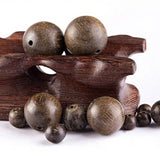 5pcs Agarwood Loose Beads Round Aroma DIY Bracelet Pendant