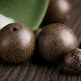 5pcs Agarwood Loose Beads Round Aroma DIY Bracelet Pendant