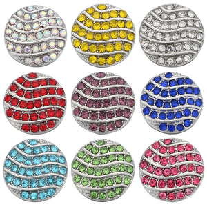 5pcs 12mm Crystal Flower Mini Metal Snap Buttons for DIY Snap Button Bracelet