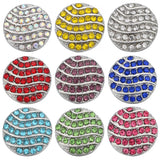 5pcs 12mm Crystal Flower Mini Metal Snap Buttons for DIY Snap Button Bracelet