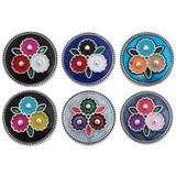 5pcs Dripping Flower 18mm Metal Snap Buttons for Interchangeable Snaps Bracelets