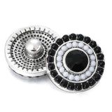 5pcs/lot Colorful Bead Circle Round 18mm Snap Buttons for Jewelry