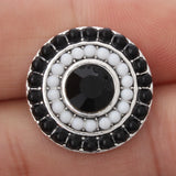 5pcs/lot Colorful Bead Circle Round 18mm Snap Buttons for Jewelry