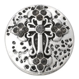 5pcs Snap Button Jewelry Flower Cross 18mm DIY Charms Women