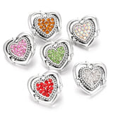 5pcs/lot Rhinestone Crystal Flower Hat 18mm Snap Buttons