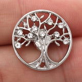 5pcs Snap Buttons Jewelry 18mm Metal Tree of Life Snaps Fit 18mm Snap Necklace