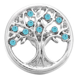 5pcs Snap Buttons Jewelry 18mm Metal Tree of Life Snaps Fit 18mm Snap Necklace