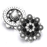 5pcs/lot 18mm Metal Vintage Flower Snap Buttons for Snap Necklace