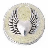 5pcs Owl Flower Rhinestone Snap Buttons
