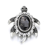 Snap Jewelry Crystal Tortoise 18mm Metal Snap Button for Leather Snap Bracelet