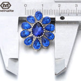 5pcs Water Drop Rhinestone Snap Buttons for Snap Bracelet DIY Jewelry