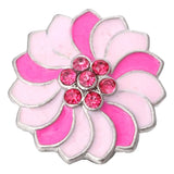 5pcs Colorful Flower 18mm Metal Snap Buttons DIY Charms Snap Button Jewelry