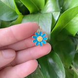 5pcs Sunflower Happy Face Charms For Jewelry Making