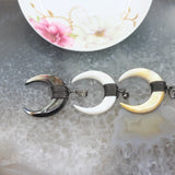 Gun Crescent Shape Pendant Necklace Earrings Jewelry Charms