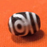 5pcs/lot Natural Two Eyes God of Wealth Agate Dzi Line Jewelry Accessories