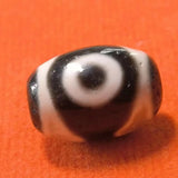5pcs/lot Natural Two Eyes God of Wealth Agate Dzi Line Jewelry Accessories