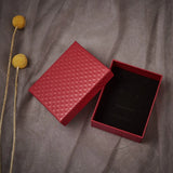 5pcs Red Cardboard Jewelry Gift Box Wedding Party Small Gift Box