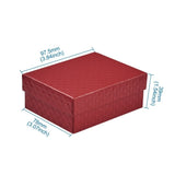 5pcs Red Cardboard Jewelry Gift Box Wedding Party Small Gift Box