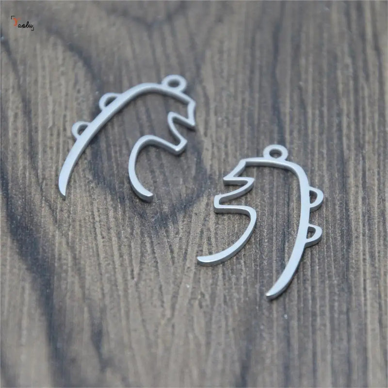 5pcs Sei He Ki Reiki Symbol charm Integration Stainless steel Charm pendant