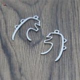 5pcs Sei He Ki Reiki Symbol charm Integration Stainless steel Charm pendant