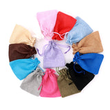 5pcs Small Jute Bags 10x14cm Drawstring Gift Wedding Favor Storage Bags