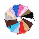 5pcs Small Jute Bags 10x14cm Drawstring Gift Wedding Favor Storage Bags