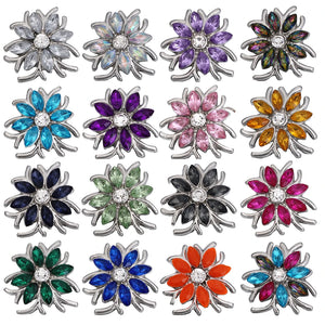 5pcs Rhinestone 18MM Snap Buttons for Snap Jewelry Charms