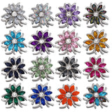 5pcs Rhinestone 18MM Snap Buttons for Snap Jewelry Charms