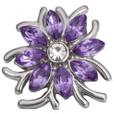 5pcs Rhinestone 18MM Snap Buttons for Snap Jewelry Charms