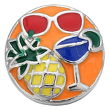 5pcs Christmas Snowman Snap Buttons for 18mm Snap Bracelet Necklace