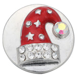 5pcs Christmas Snowman Snap Buttons for 18mm Snap Bracelet Necklace