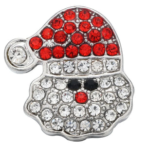 5pcs Christmas Snowman Snap Buttons for 18mm Snap Bracelet Necklace