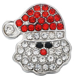 5pcs Christmas Snowman Snap Buttons for 18mm Snap Bracelet Necklace