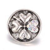 5pcs Vintage Rhinestone Snap Buttons for Leather Snap Bracelet