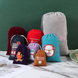 5pcs Velvet Drawstring Bags Wedding Favor Pouches Logo Print