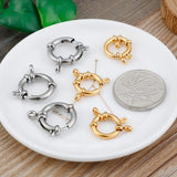 5pcs Stainless Steel Spring Ring Clasp With Jump Ring for Jewelry DIY