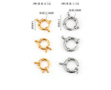 5pcs Stainless Steel Spring Ring Clasp With Jump Ring for Jewelry DIY