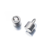 5pcs Stainless Steel Heart Lock Key Charms Couple Neck Pendants